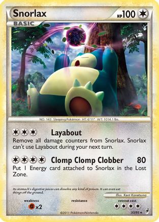 Snorlax 033/95 - Reverse Holofoil Call of Legends - Rare