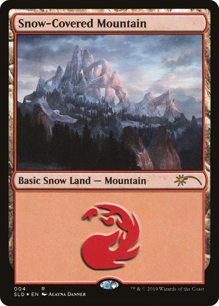 Snow-Covered Mountain (SLD-004) - Secret Lair Drop Foil