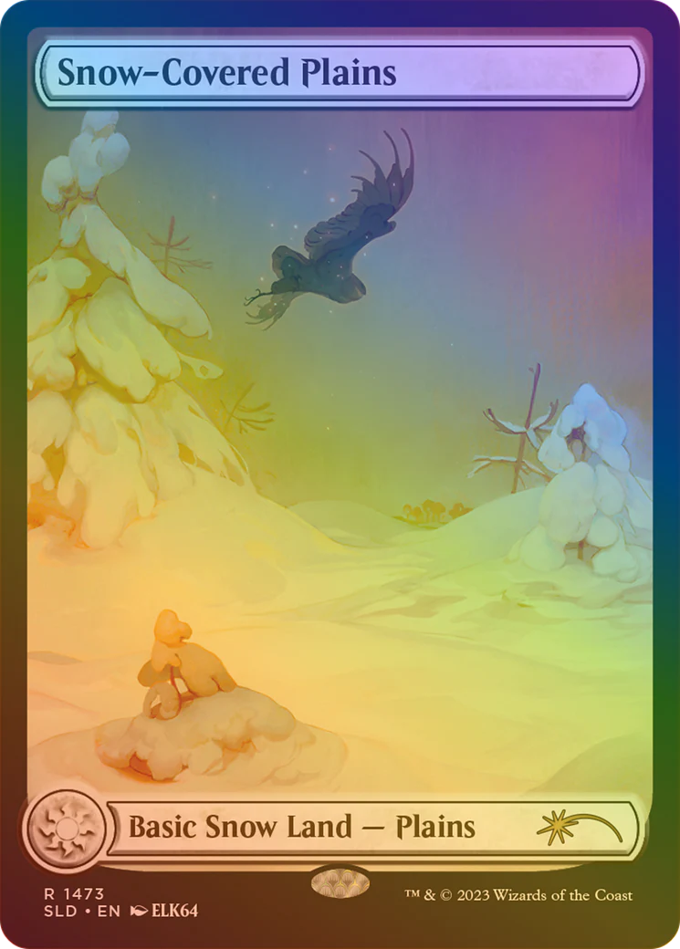 Snow-Covered Plains (SLD-1473) - Secret Lair Drop: (Full Art) Foil