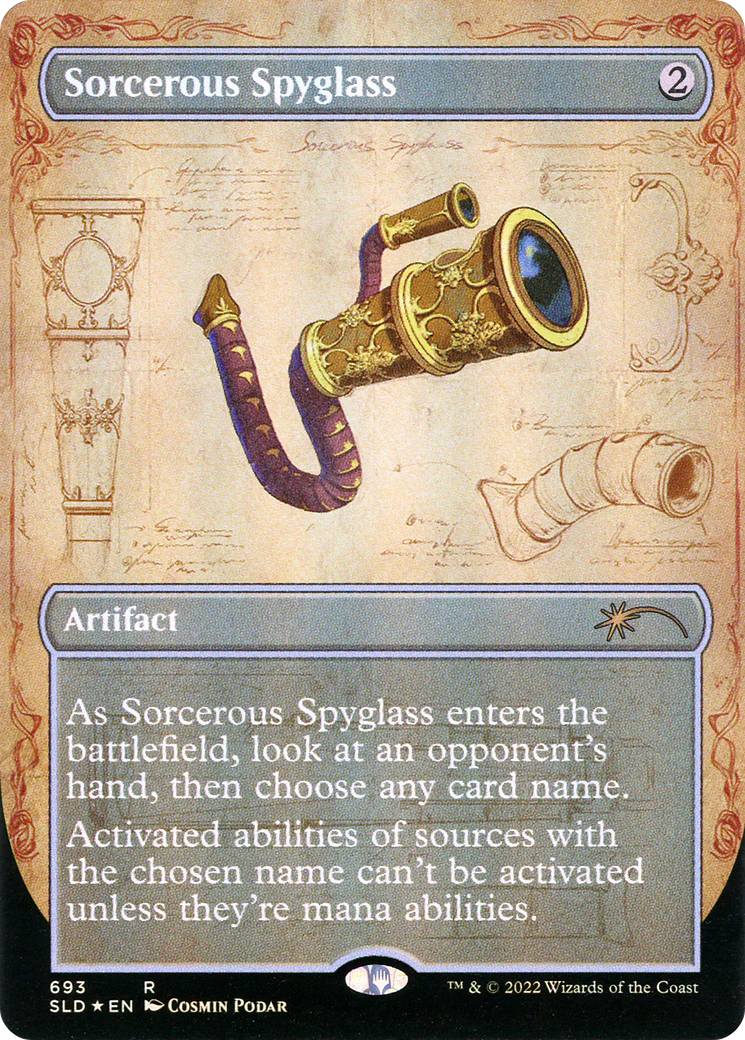 Sorcerous Spyglass (SLD-693) - Secret Lair Drop (Borderless) Foil