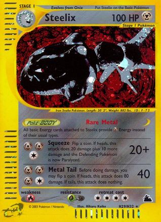 Steelix (H29) H29 - Holofoil Skyridge - Holo Rare