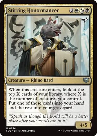Stirring Honormancer (SOS-234) - Secrets of Strixhaven Foil