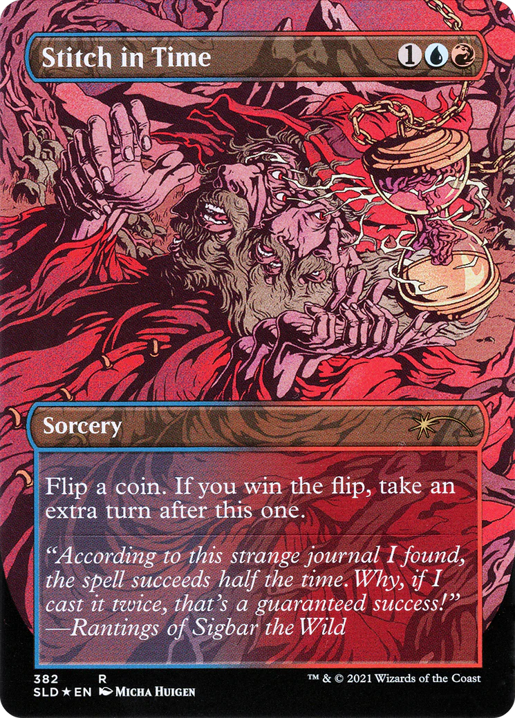 Stitch in Time // Stitch in Time (SLD-382) - Secret Lair Drop (Borderless) Foil - Image 2