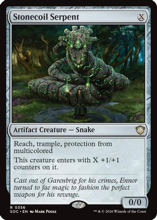 Stonecoil Serpent (SOC-356) - Commander: Secrets of Strixhaven