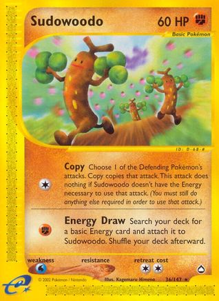 Sudowoodo 036 Aquapolis - Rare