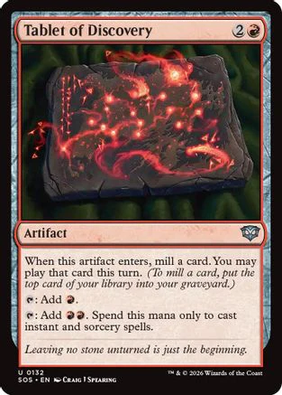 Tablet of Discovery (SOS-132) - Secrets of Strixhaven Foil