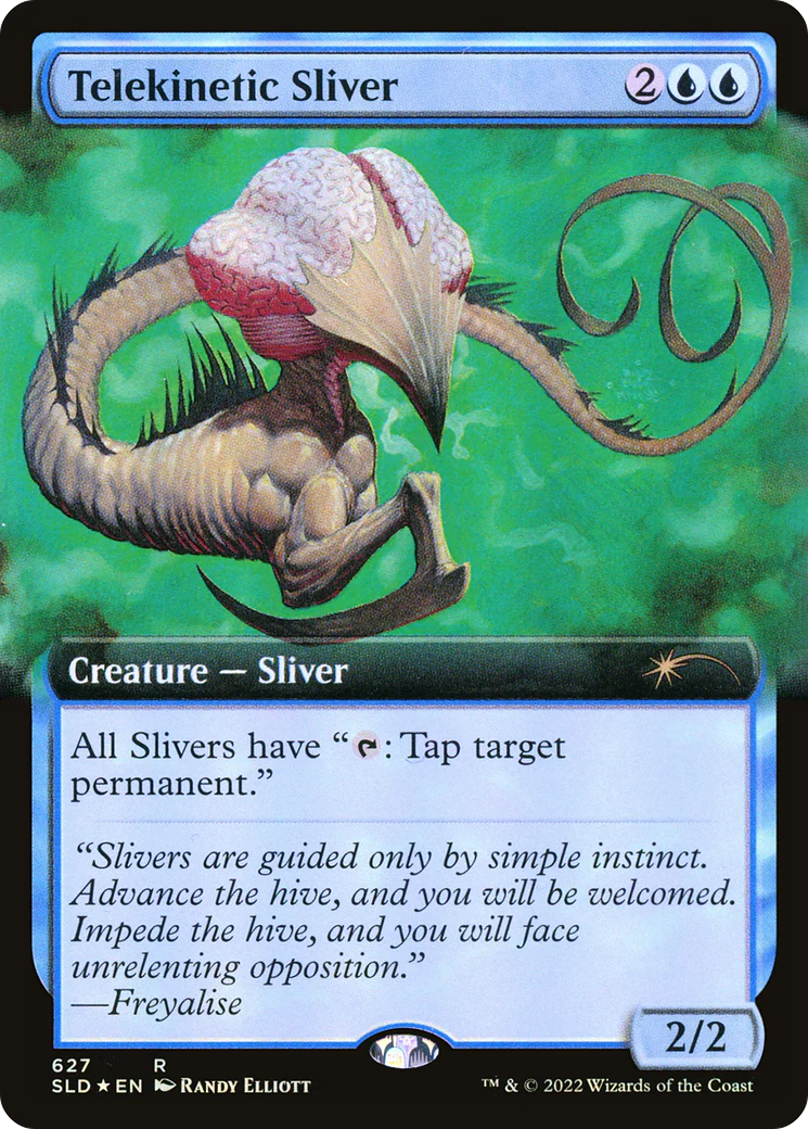 Telekinetic Sliver (SLD-627) - Secret Lair Drop: (Extended Art) Foil