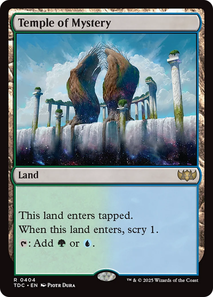 Temple of Mystery (TDC-404) - Commander: Tarkir: Dragonstorm