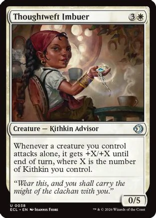 Thoughtweft Imbuer (ECL-038) - Lorwyn Eclipsed Foil