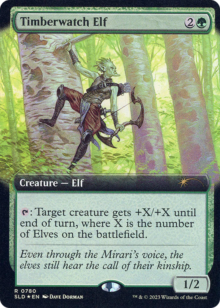 Timberwatch Elf (SLD-780) - Secret Lair Drop: (Extended Art) Foil