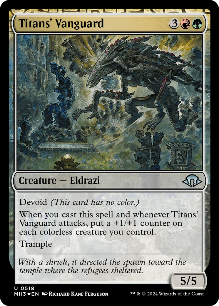 Titans' Vanguard (MH3-518) - Modern Horizons 3: (devoid) Foil
