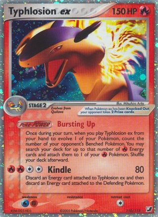 Typhlosion ex 110 - Holofoil Unseen Forces - Ultra Rare
