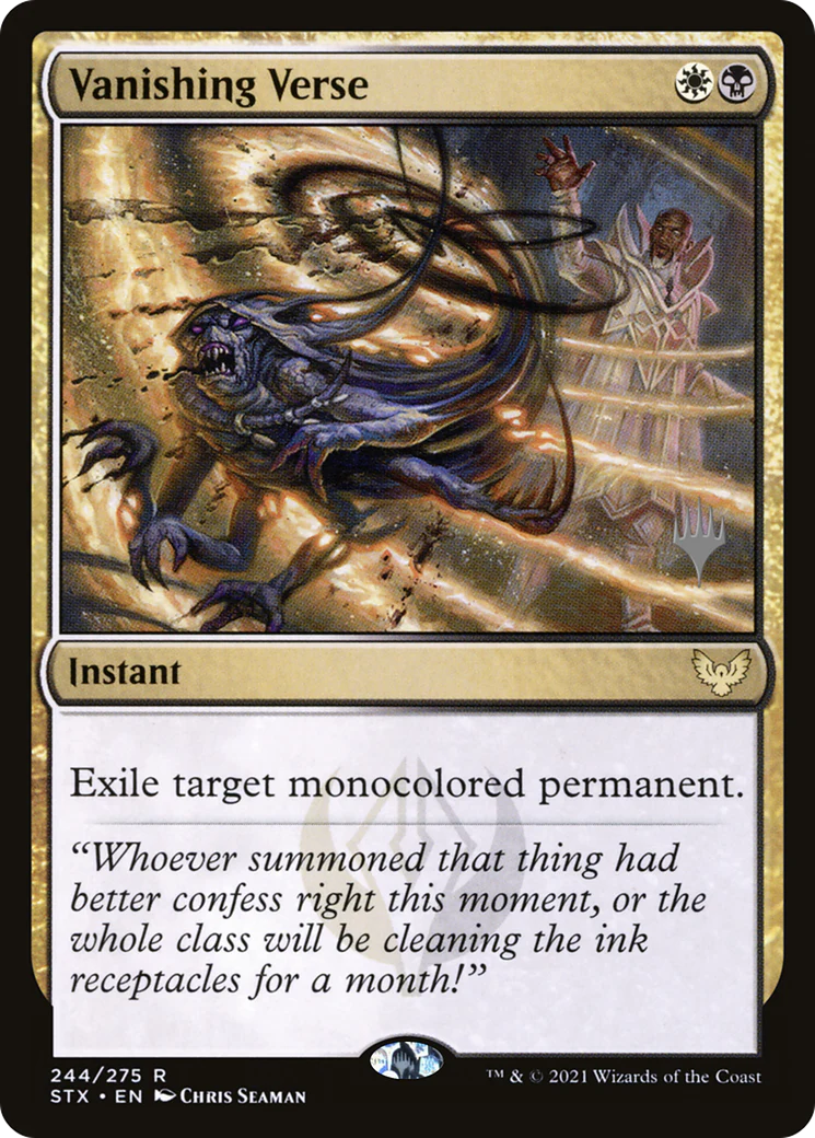 Vanishing Verse (PPSTX-244) - Strixhaven: School of Mages Promos