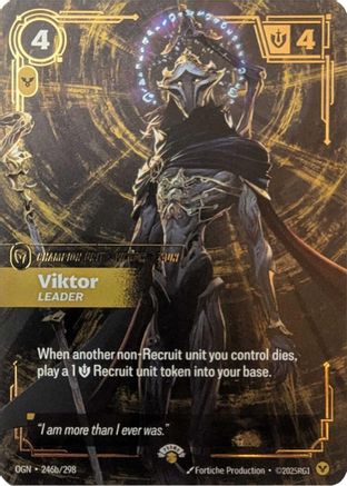 Viktor - Leader (246b/298) - Riftbound Promotional Cards Foil