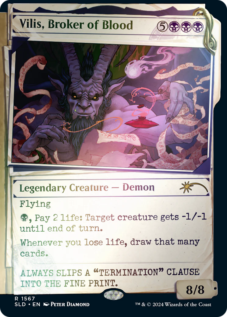 Vilis, Broker of Blood (SLD-1567) - Secret Lair Drop: (Showcase) Foil