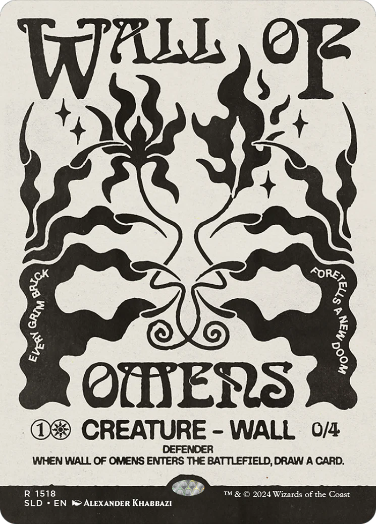 Wall of Omens (SLD-1518) - Secret Lair Drop: (Showcase) (Borderless)