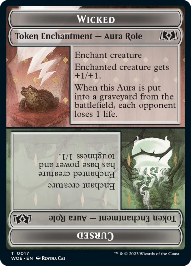 Wicked // Cursed (WOE-017) - Wilds of Eldraine Tokens Foil