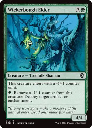 Wickerbough Elder (ECC-118) - Commander: Lorwyn Eclipsed