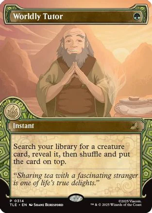 Worldly Tutor (Showcase) (TLE-314) - Avatar: The Last Airbender: Eternal-Legal