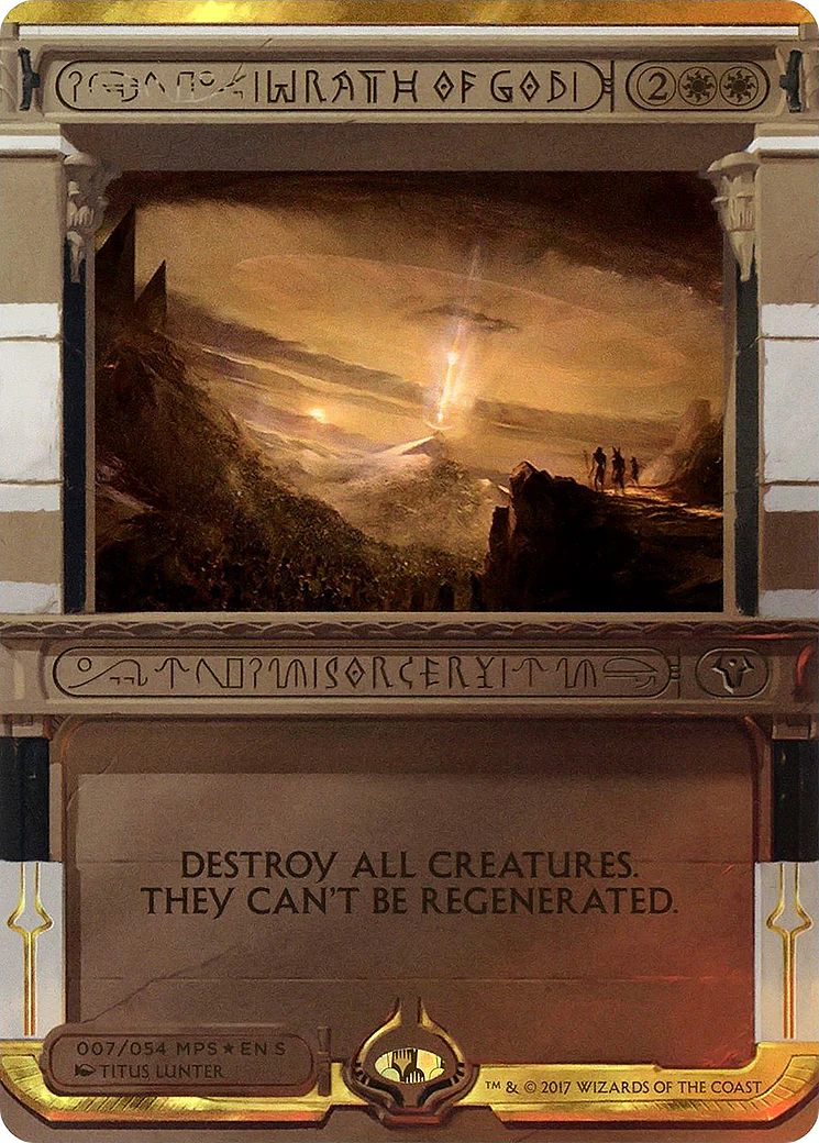 Wrath of God (MPS2-007) - Amonkhet Invocations (Borderless) Foil