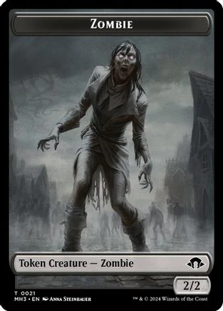 Zombie // Insect (0027) Double-Sided Token (MH3-21 // 27) - Modern Horizons 3